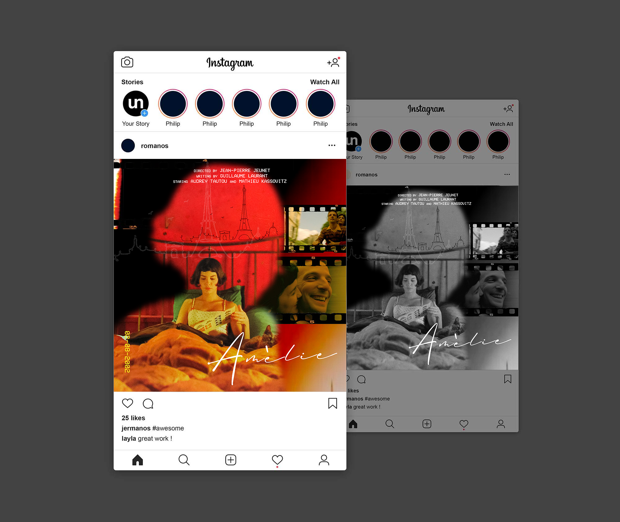 Amelie layout exploration